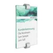 Tuerschild Vitrum C von Logistic Sign System Glasschild für Büro aus Glas DIN A5